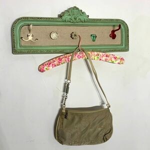 Iceberg ice jeans Vintage Y2K all over branding cloth shoulder bag sand